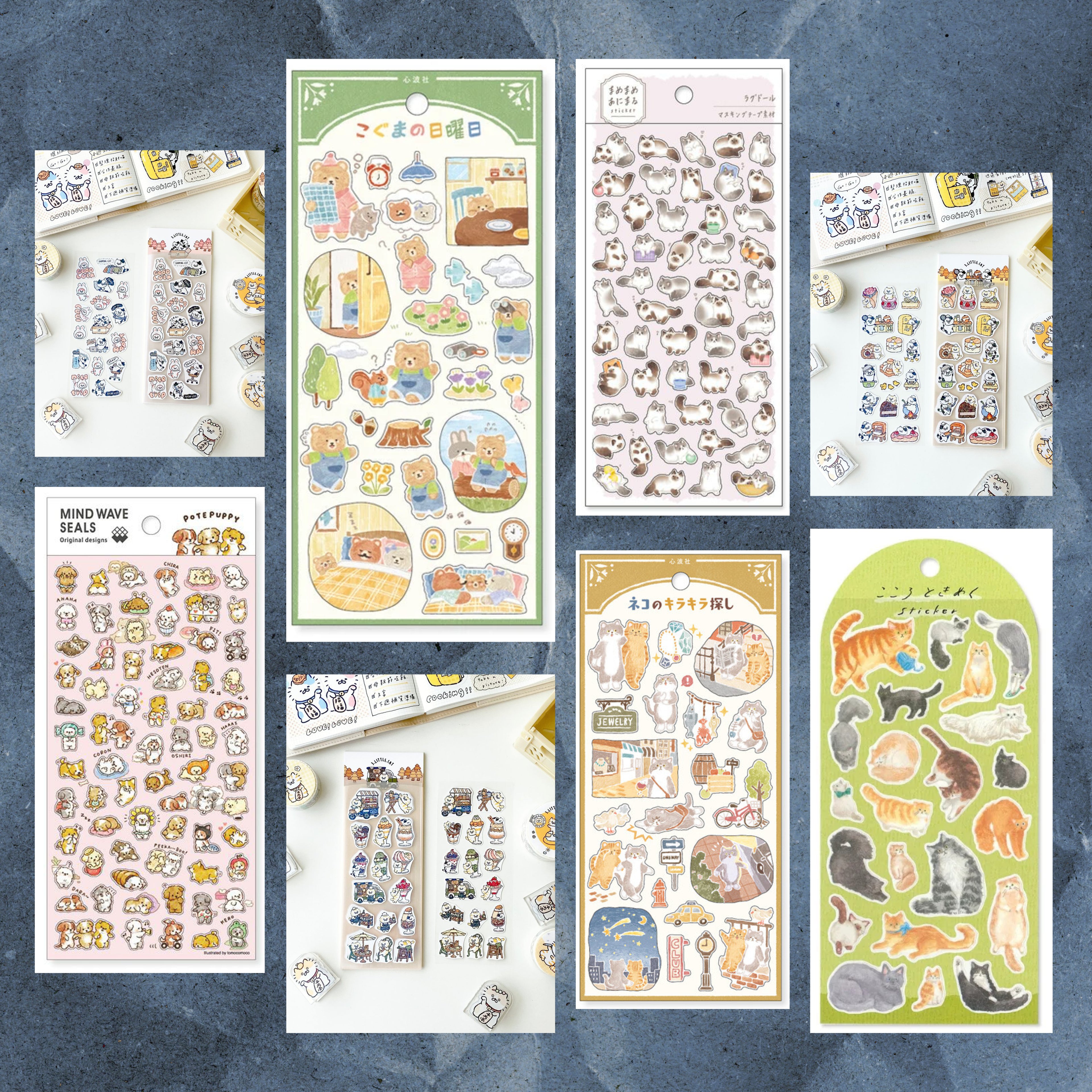 Animal Lover’s Sticker Bundle – Cozy Kawaii Animal Sticker Sheets for Journaling & Planners