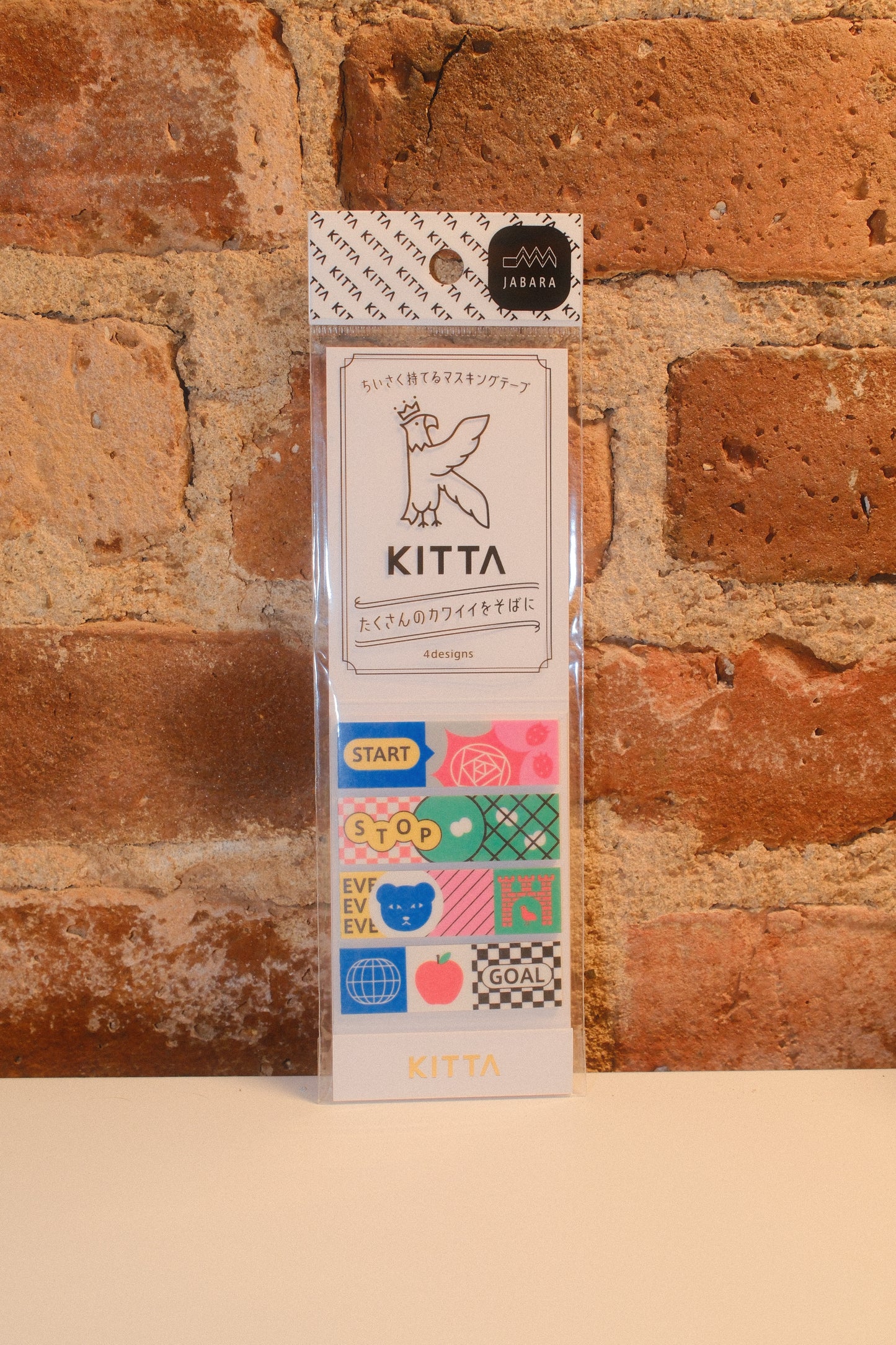 KITTA Washi Tape Board Game Design – 4 Patterns, Pre-Cut Decorative Paper