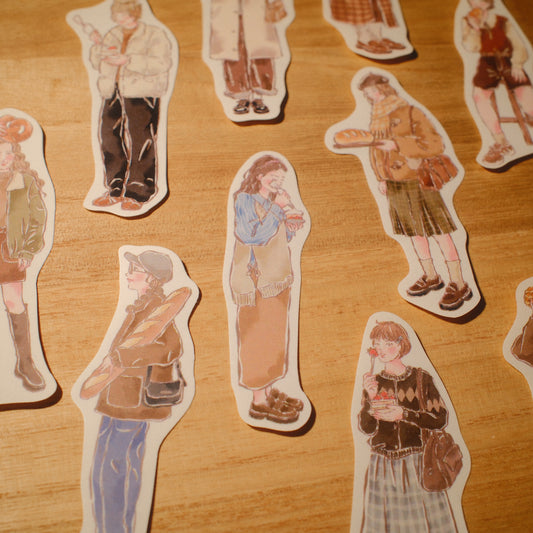 Cozy Room × Baking Girl Sticker Pack | Matte Journal Stickers (2 Sets)
