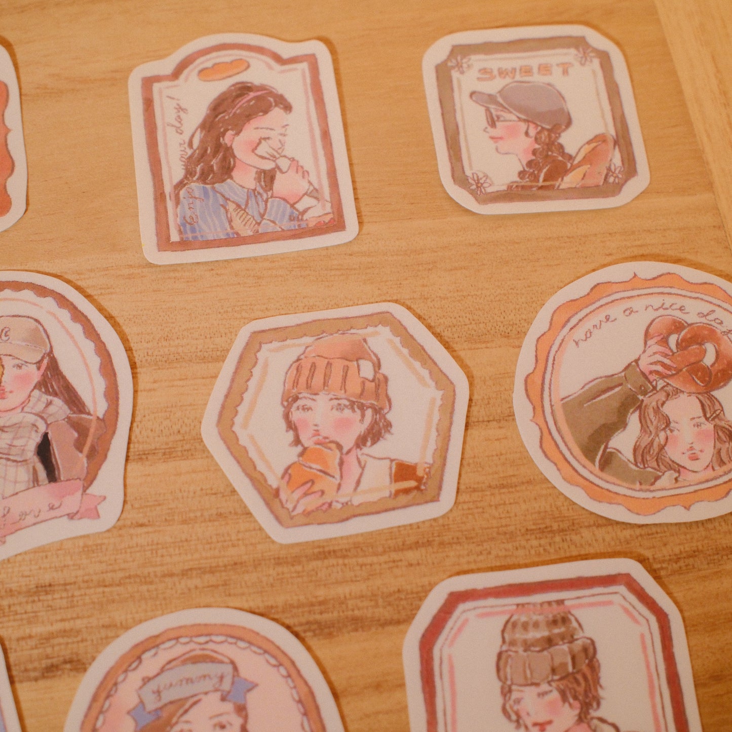 Cozy Room × Baking Girl Sticker Pack | Matte Journal Stickers (2 Sets)