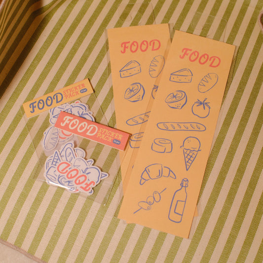 Food Doodle Sticker – Cute Grocery & Snack Illustrations
