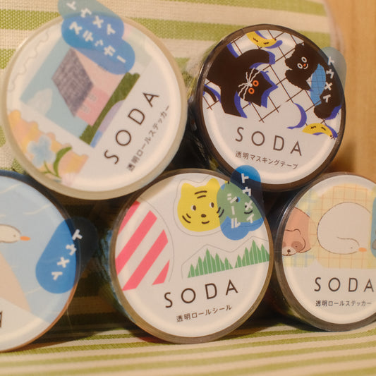 SODA Transparent Masking Tape 30mm