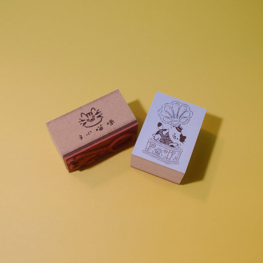 3 Little Cats ✦ Vintage Detective Society Wooden Stamp