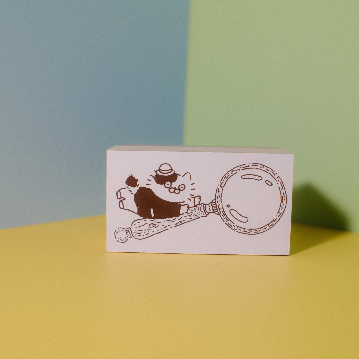 3 Little Cats ✦ Vintage Detective Society Wooden Stamp