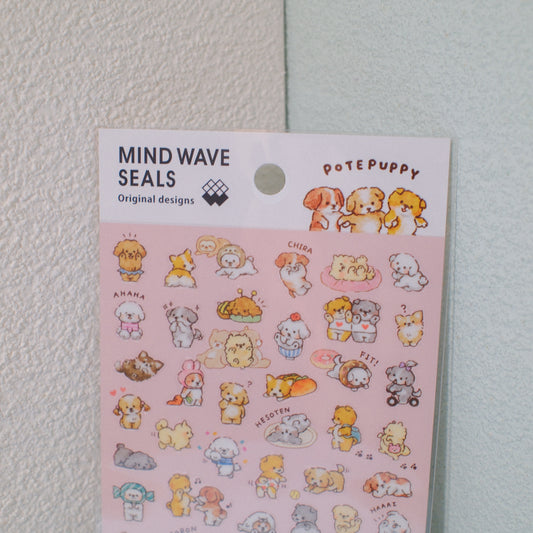 MIND WAVE Potepuppy Stickers
