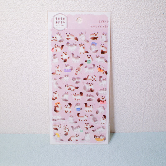 MIND WAVE Mame-Mame Ragdoll Cat Stickers