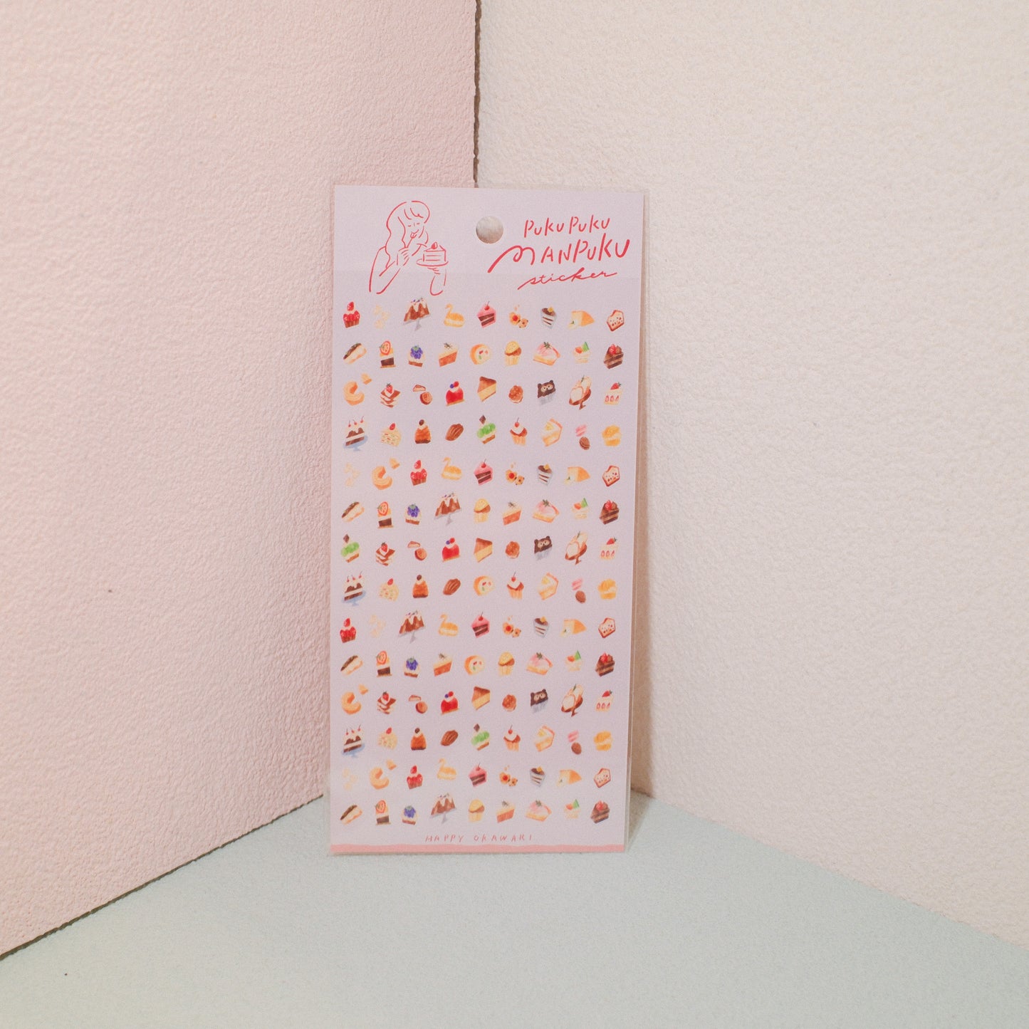 MIND WAVE Western Sweets Stickers – Mini Dessert Food Motifs
