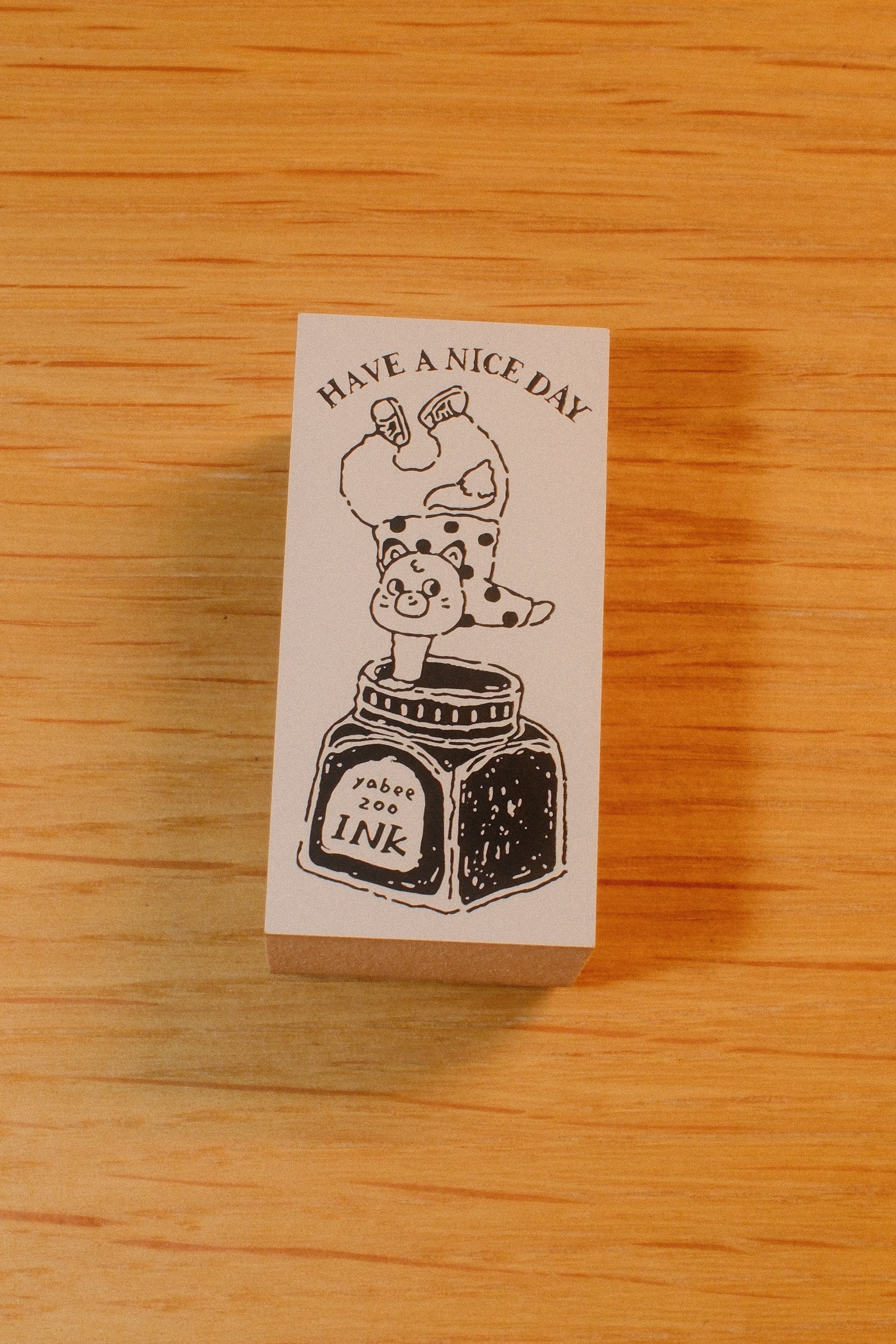 Happy Zoo Wooden Rubber Stamps | Individual & 5-Piece Boxed Set