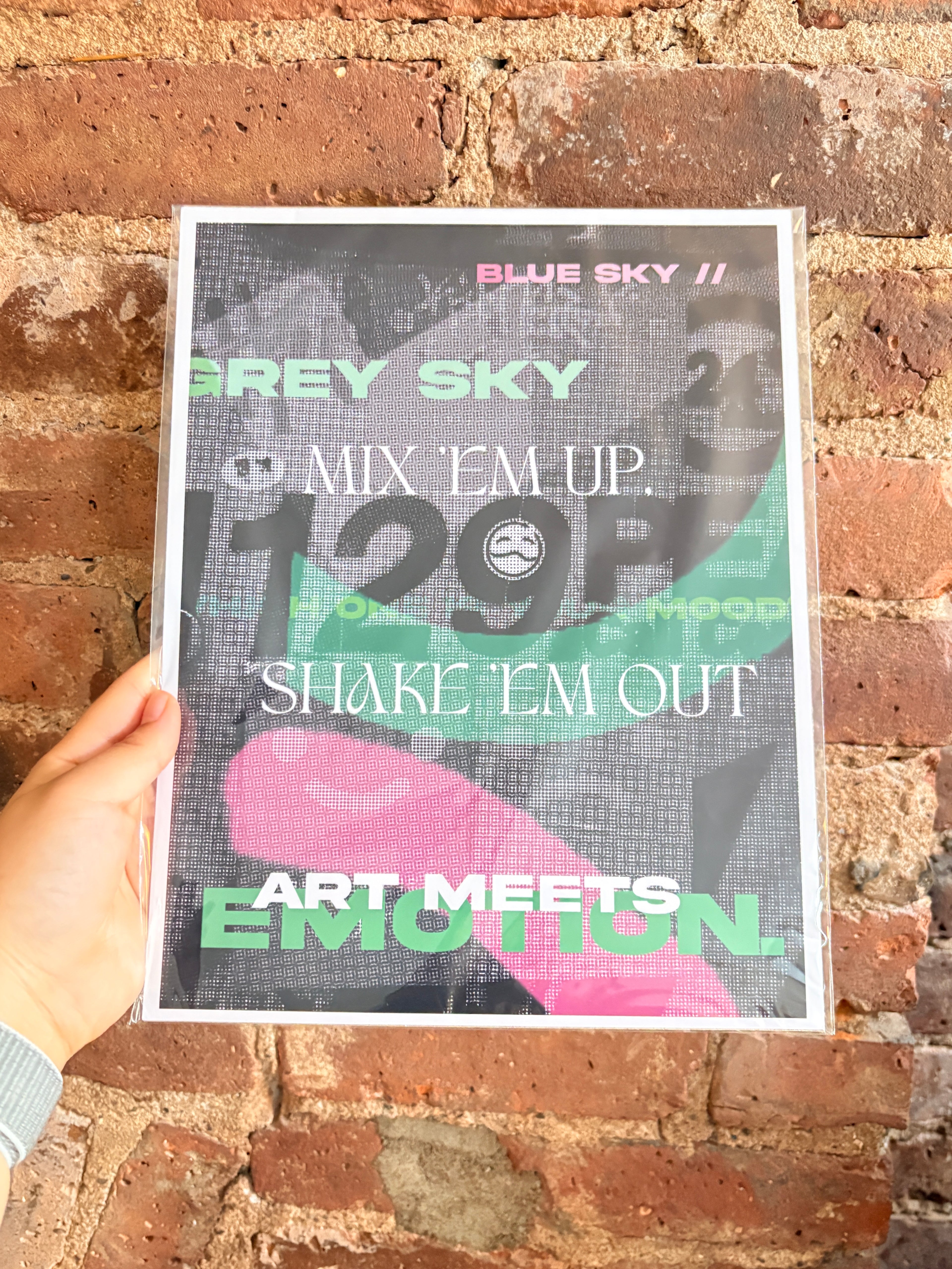 Art Meets Emotion Typographic Art Print | 8.5×11 Letter Size Wall Art