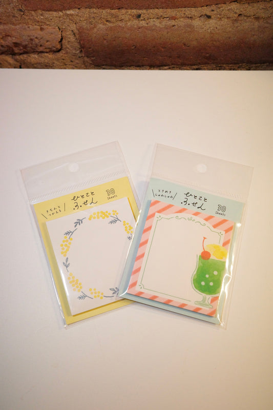 Furukawa Shiko Sticky Notes 30 Sheets ✦ Hitokoto Fusen series