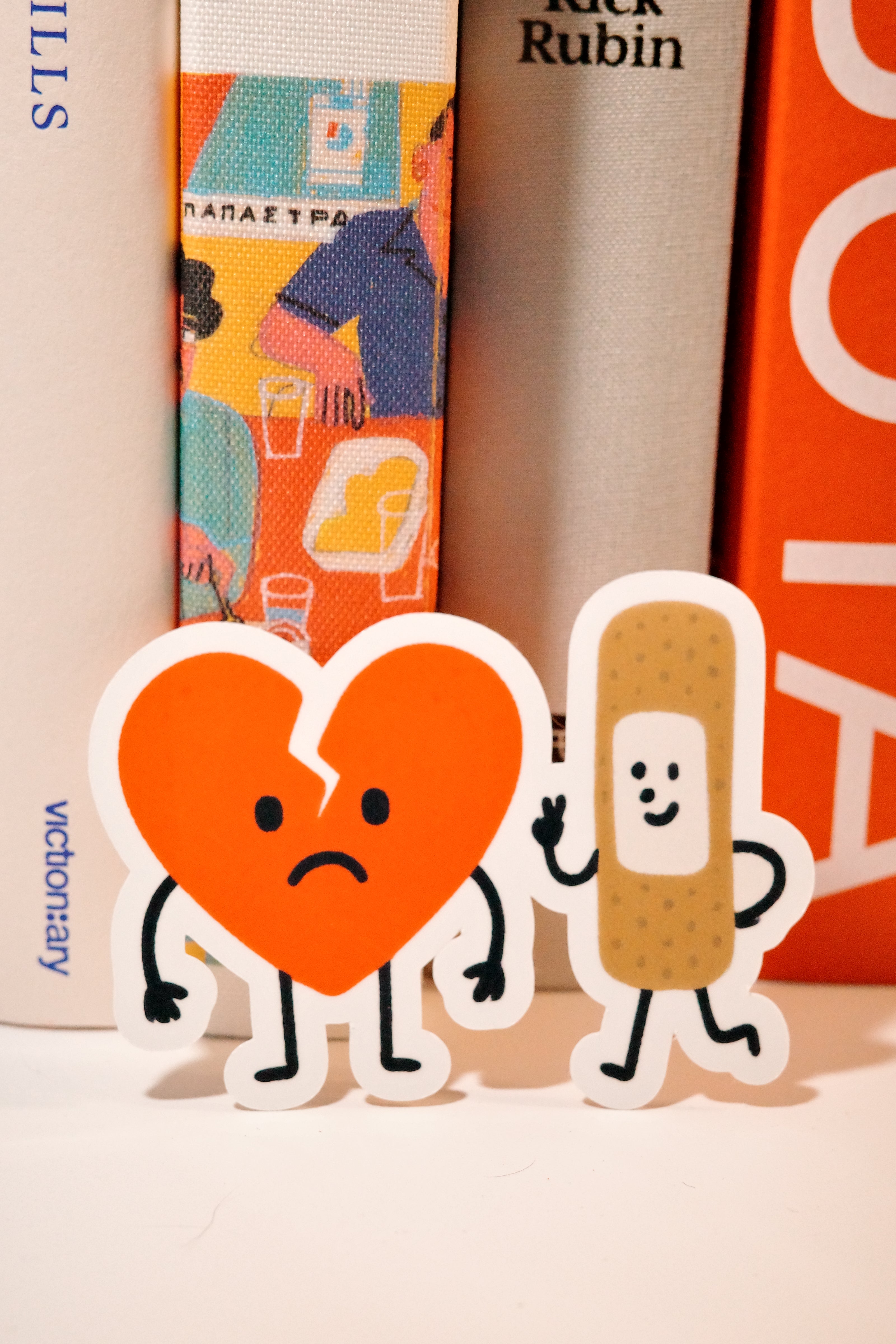 Healing in Progress – Broken Heart & Bandage Duo Sticker