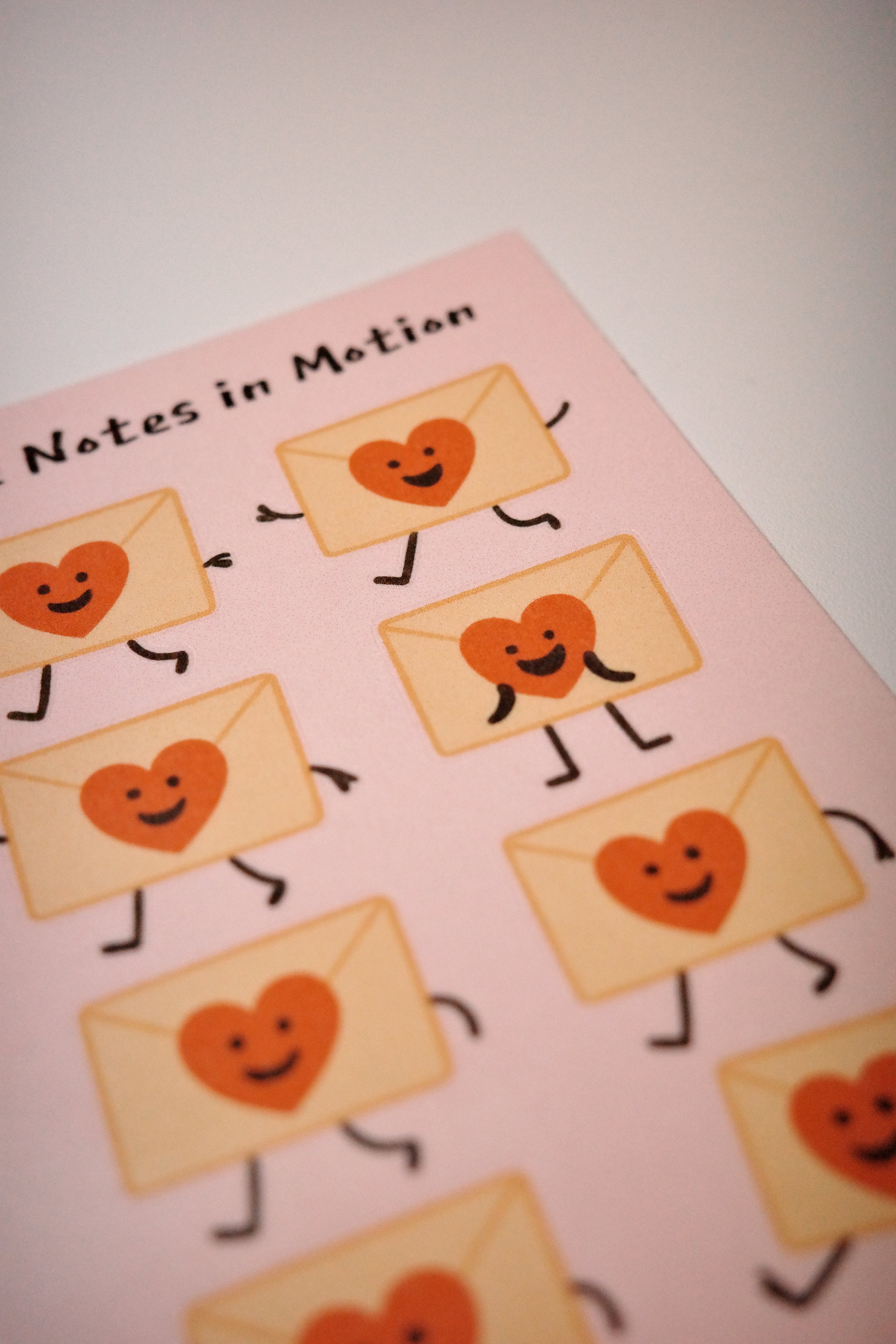 Love Notes in Motion – Happy Envelope Sticker Sheet