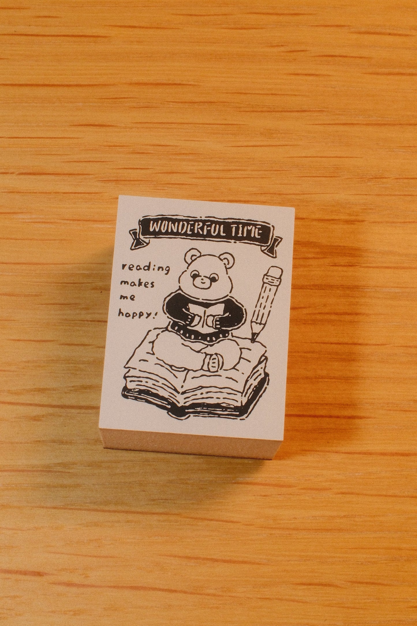 Happy Zoo Wooden Rubber Stamps | Individual & 5-Piece Boxed Set