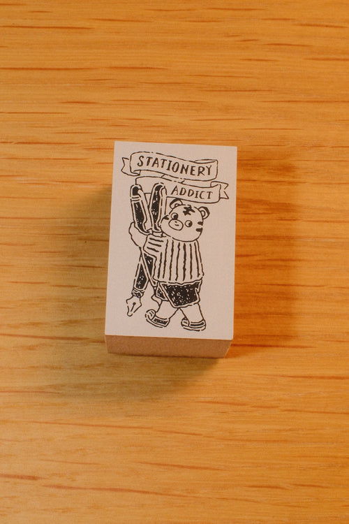 Happy Zoo Wooden Rubber Stamps | Individual & 5-Piece Boxed Set