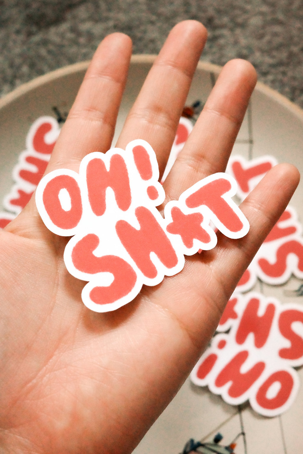 “OH! SH★T” – Morgan Jay-Inspired Laminated Sticker