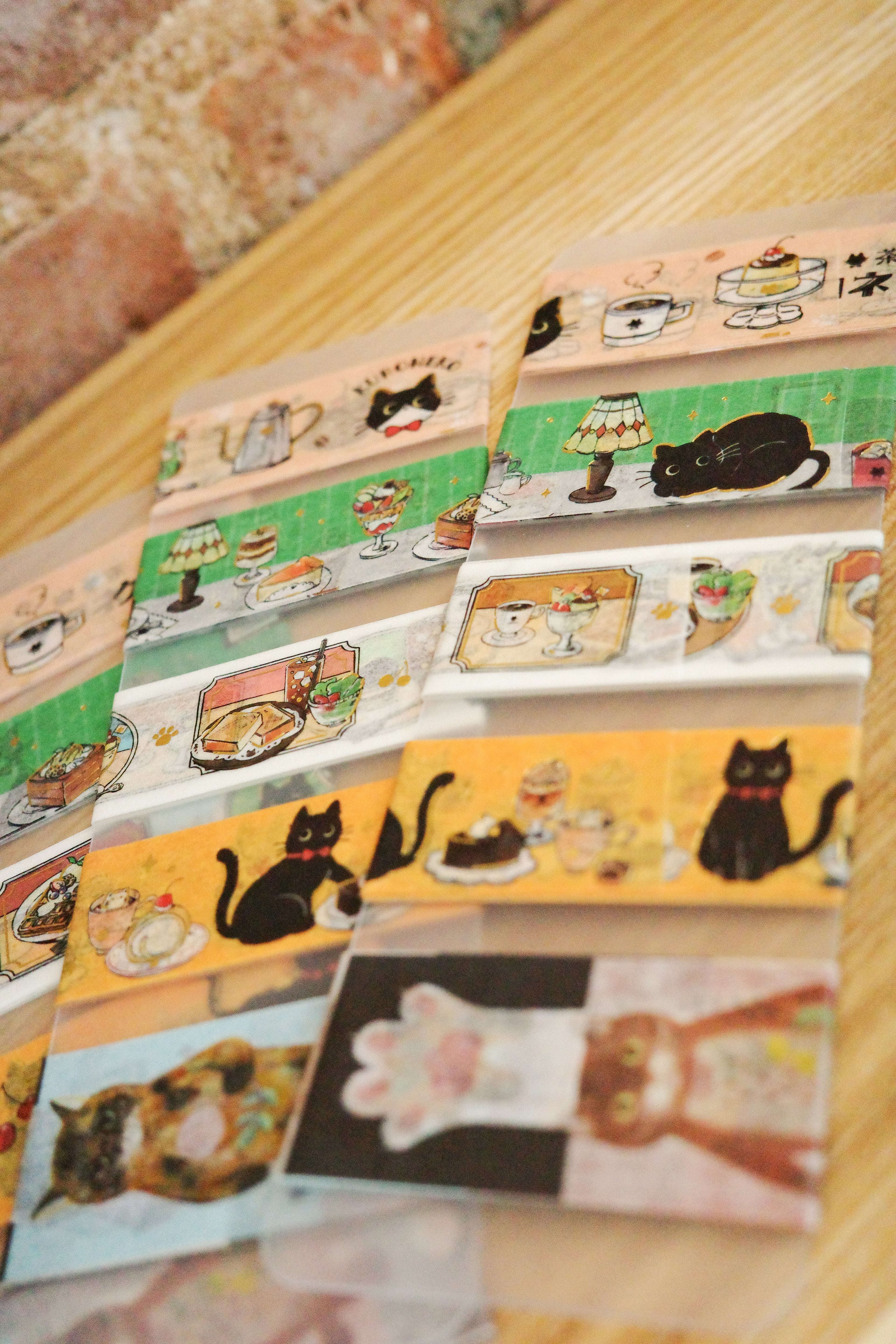 Café Cats Washi Sampler – Dessert & Cozy Drink Tapes