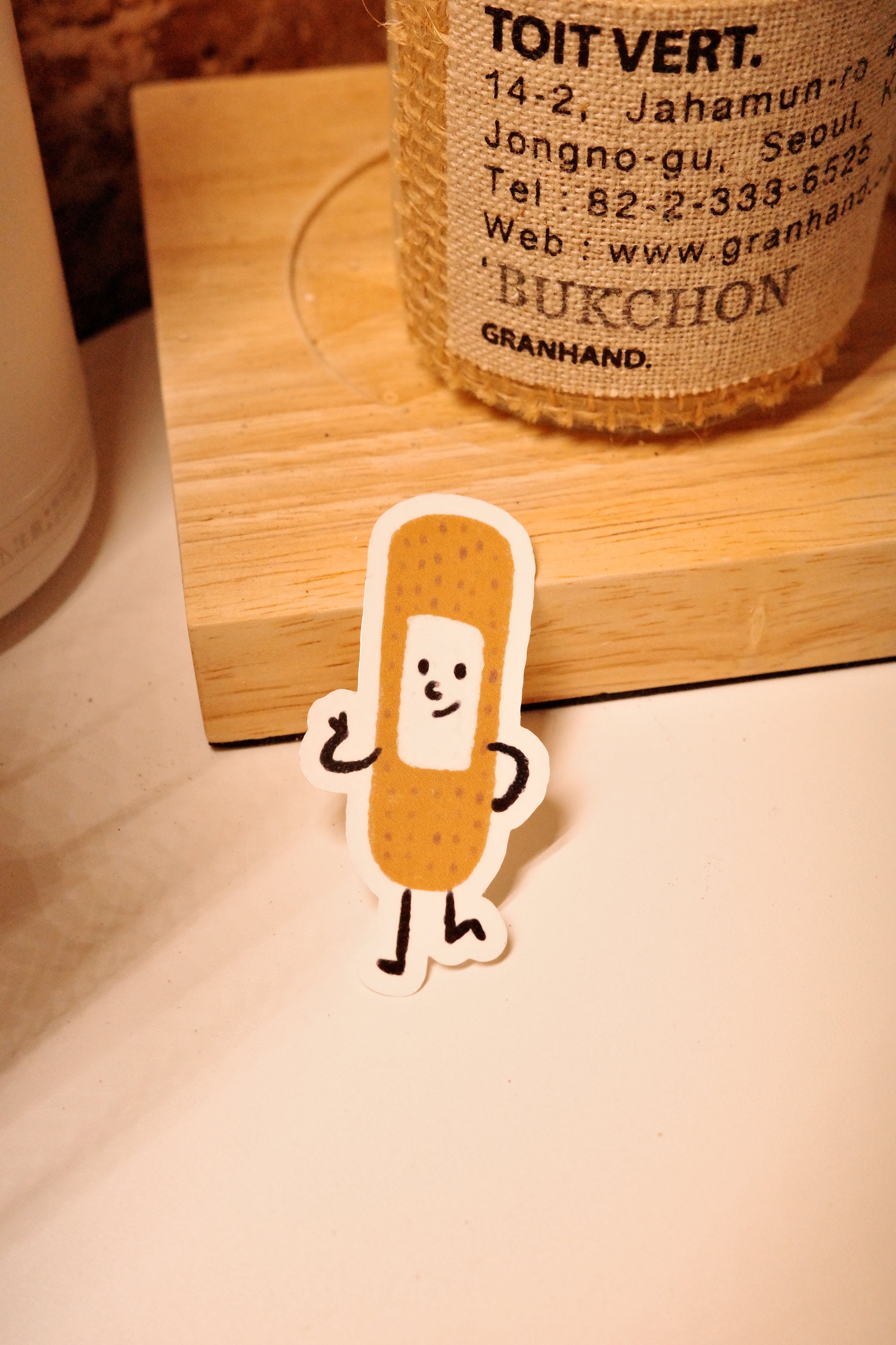 Cute Bandage Buddy Die-Cut Sticker