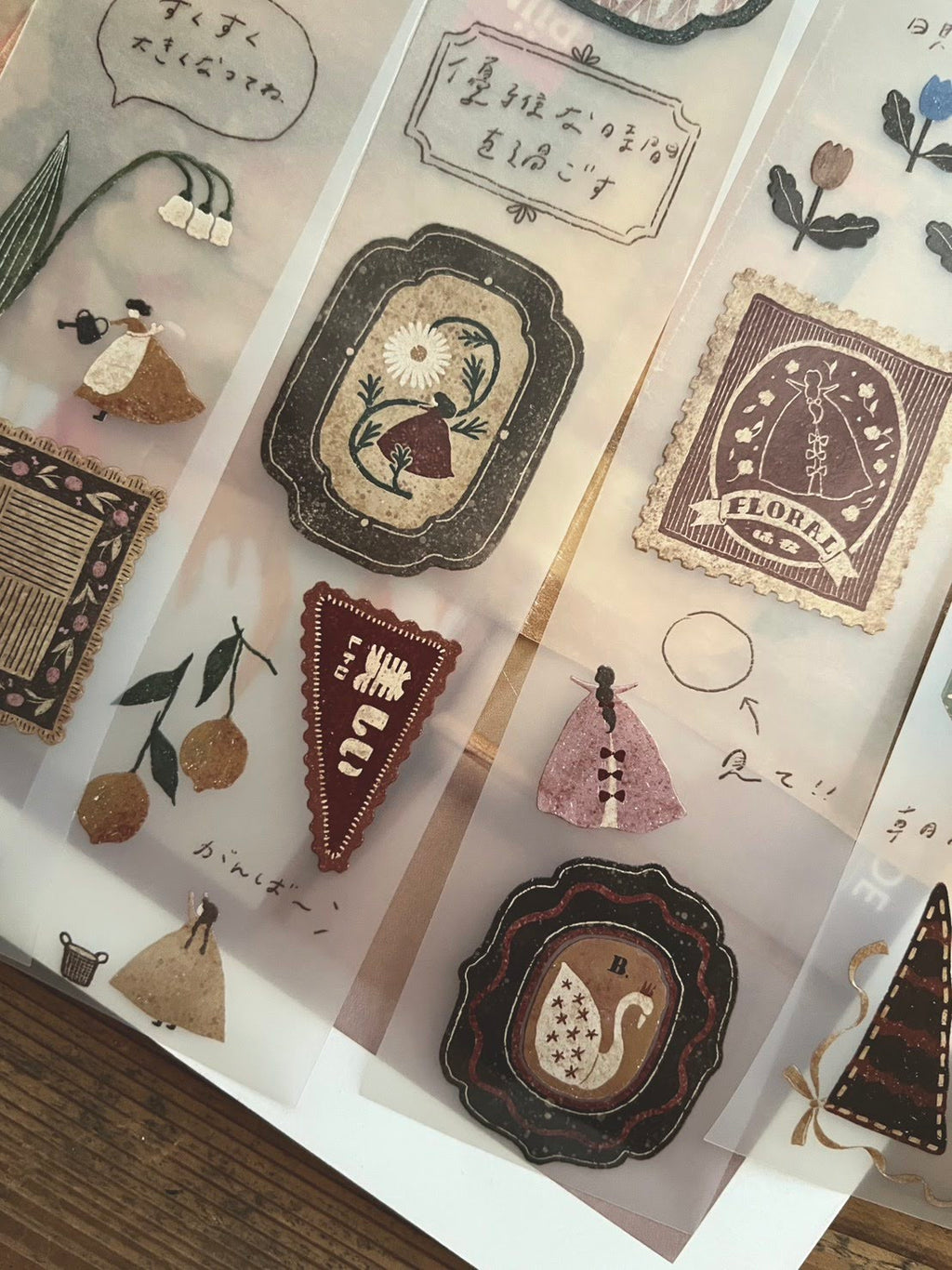 Flower Window Matte PET Tape 5cm × 100 cm