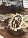 【Limited】Vintage Lady Metal Clip – Retro Brass & Rose Gold Japanese Office Clip