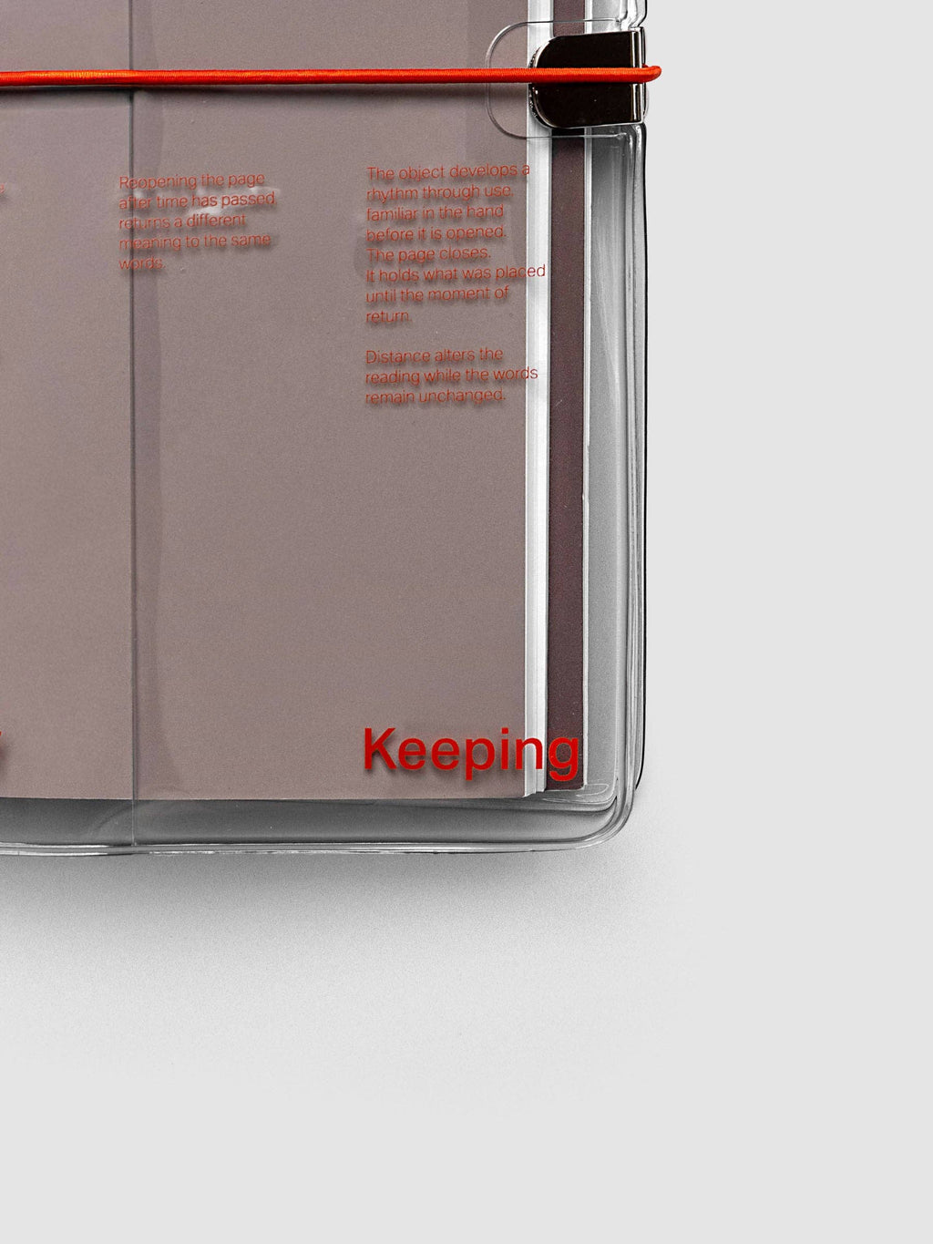 Act of Keeping Clear Vinyl Travel Notebook Cover – Saffron