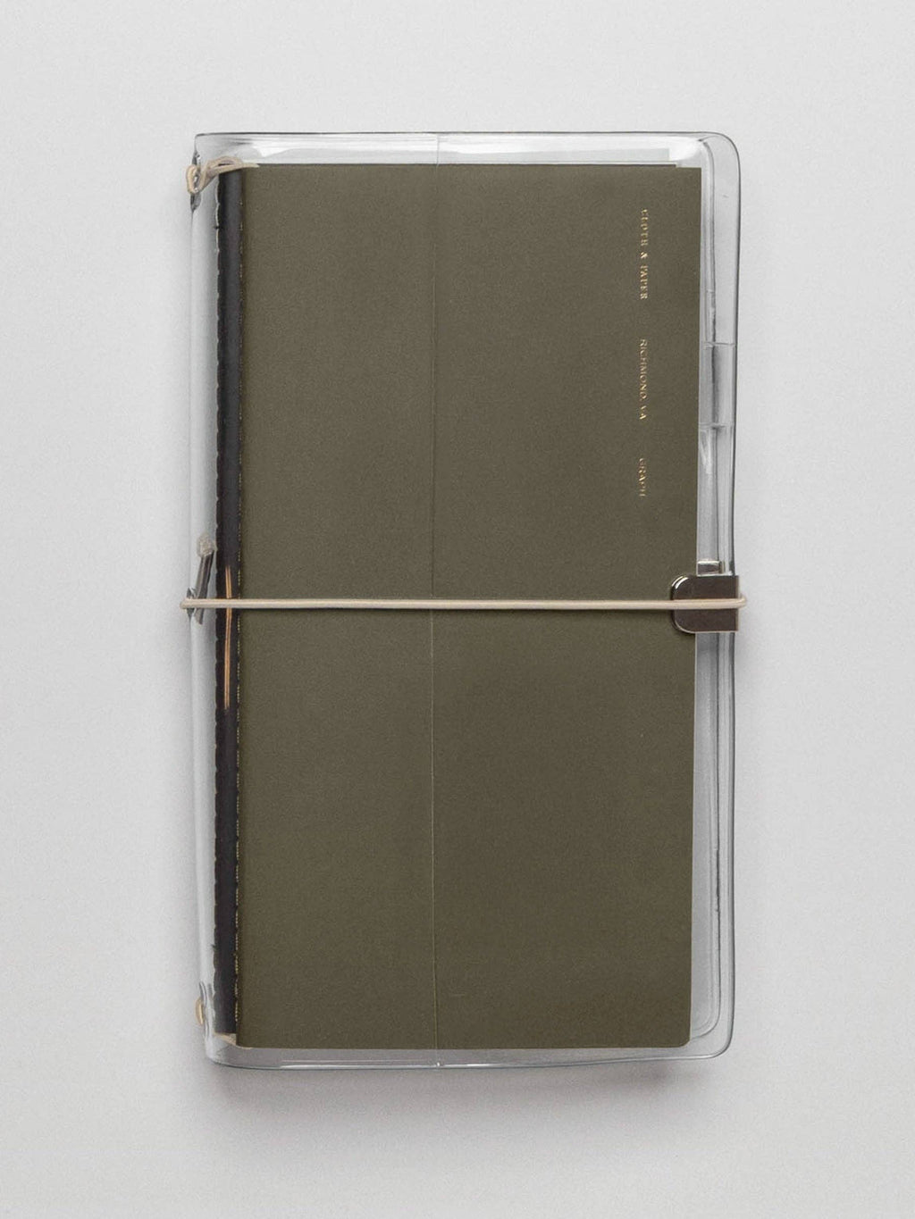 Cloth & Paper Clear Vinyl Travel Notebook Cover | A5 Slim
