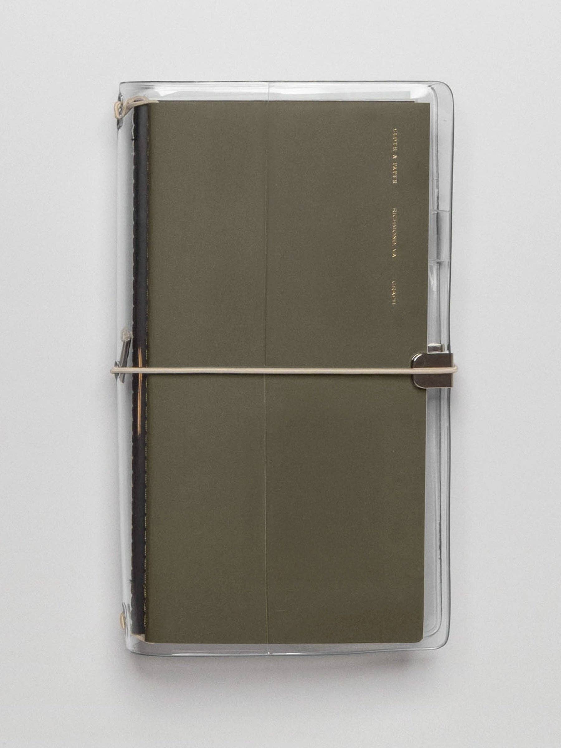 Cloth & Paper Clear Vinyl Travel Notebook Cover | A5 Slim