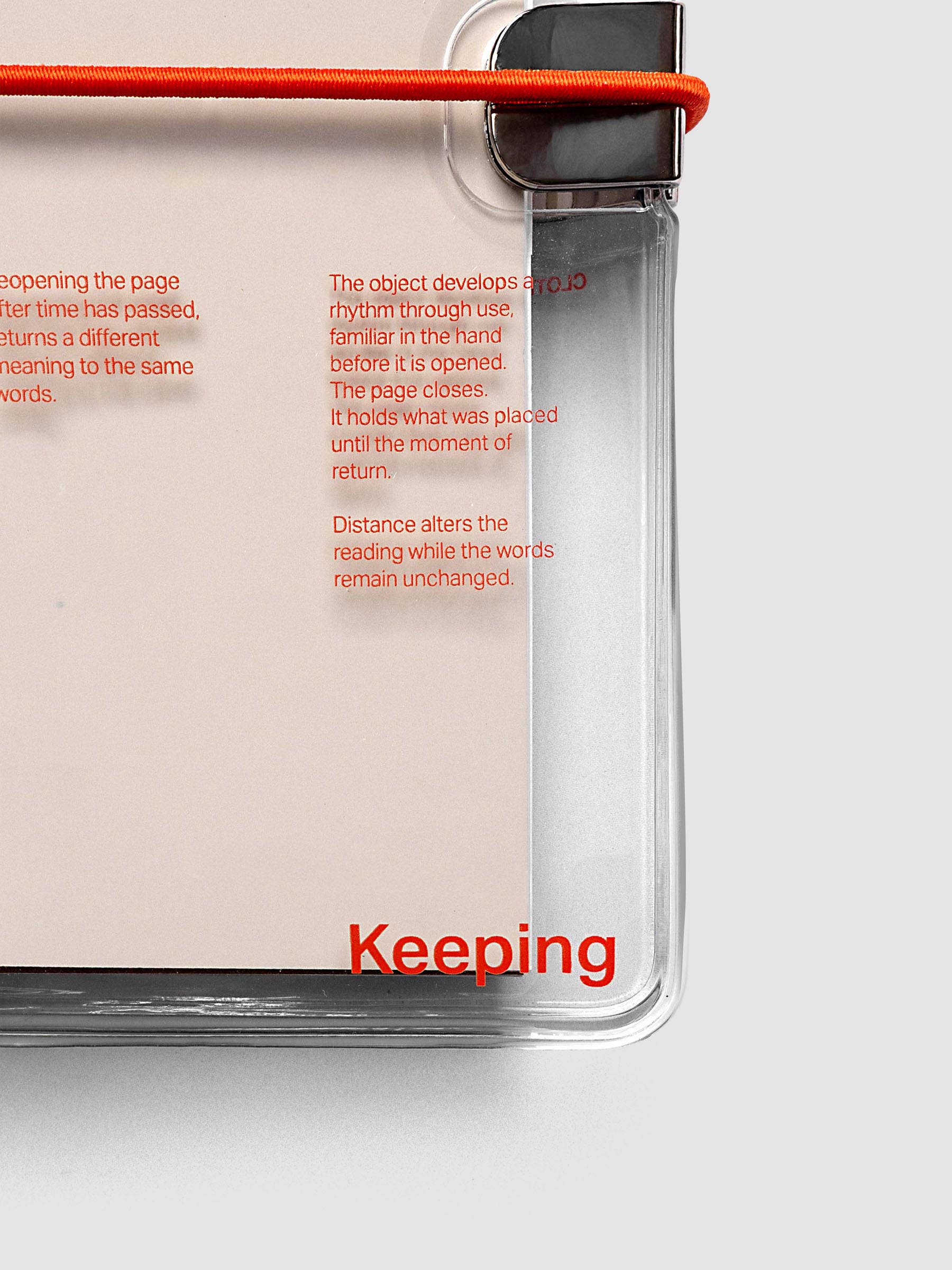 Act of Keeping Clear Vinyl Travel Notebook Cover – Saffron