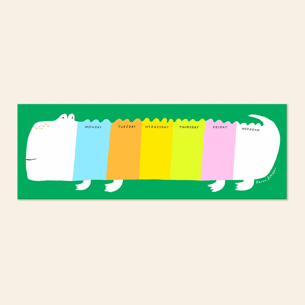 Callie Crocodile - Weekly Desk Planner Pad