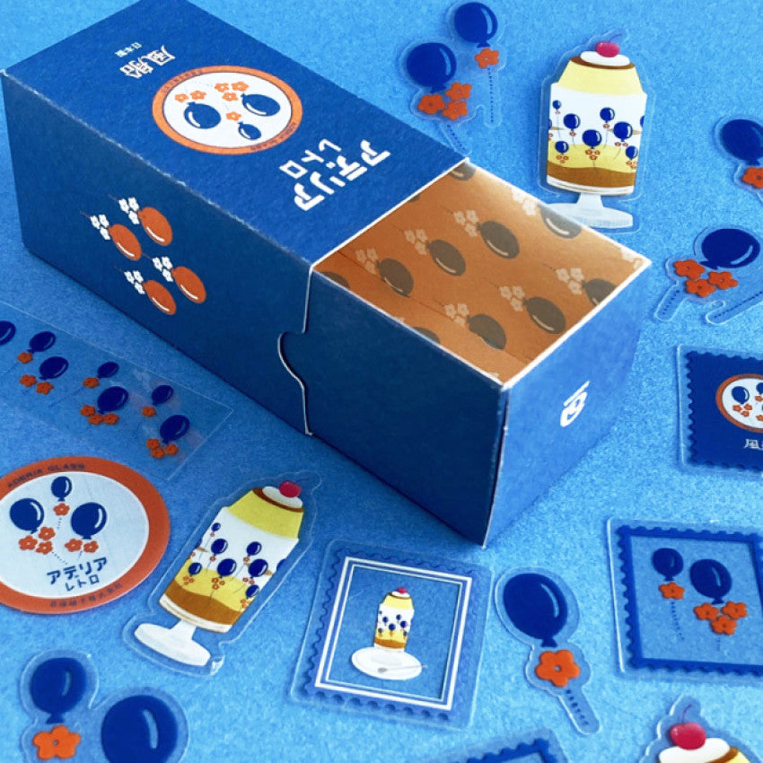 Adelia Retro Stickers Flake Pack – Vintage Japanese Stationery