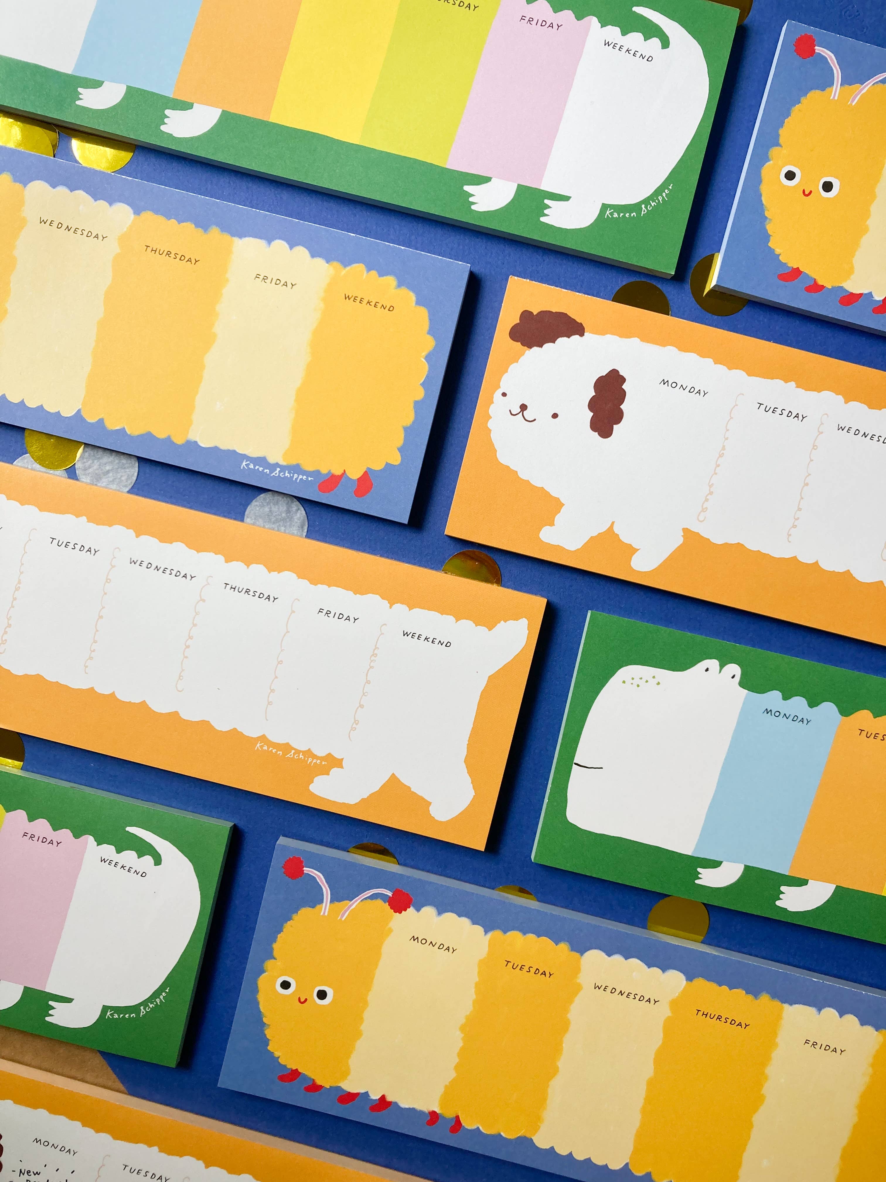 Callie Crocodile - Weekly Desk Planner Pad