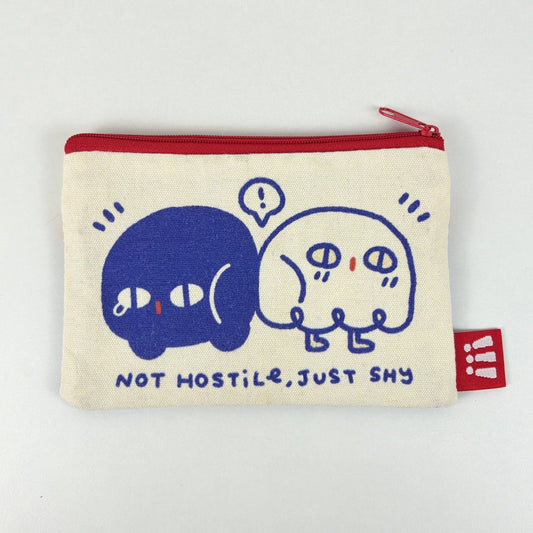 SHAI Canvas Cosmetic Bag – Cute Zipper Pouch with Inner Pocket