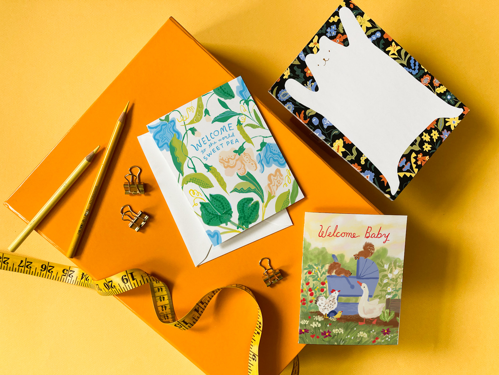 Farm Baby Card – Sweet Animal Welcome Baby Card