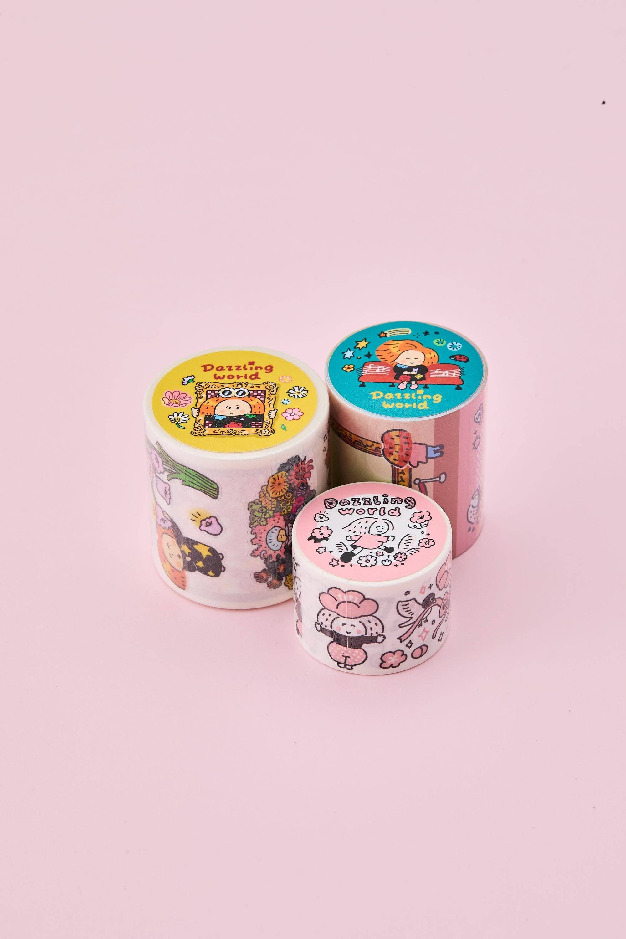 Writable washi tape - Dazzling World | Jourrnal Tape | RiN! Studio