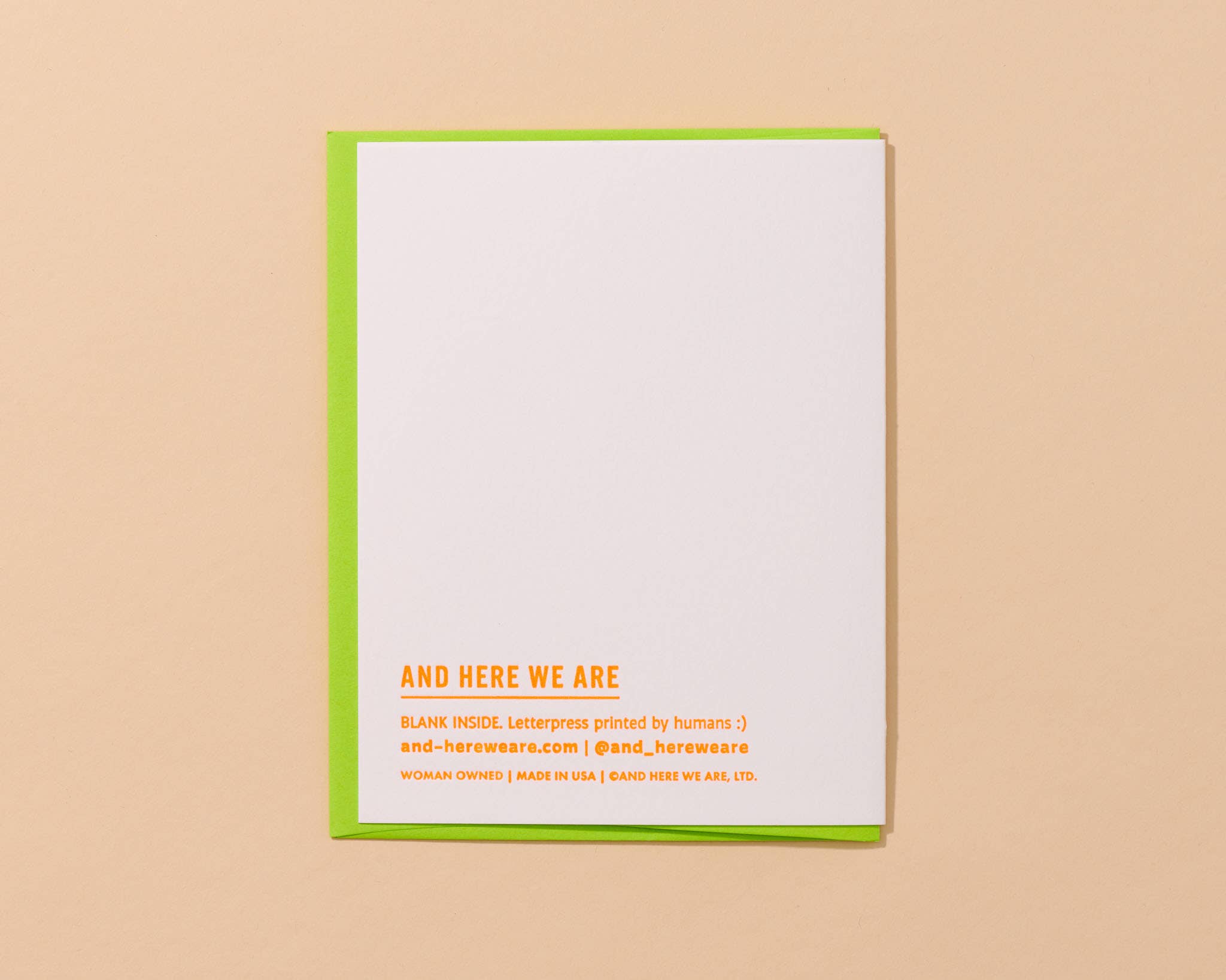 Cooler & Hotter Birthday Letterpress Card – Hand Printed in USA