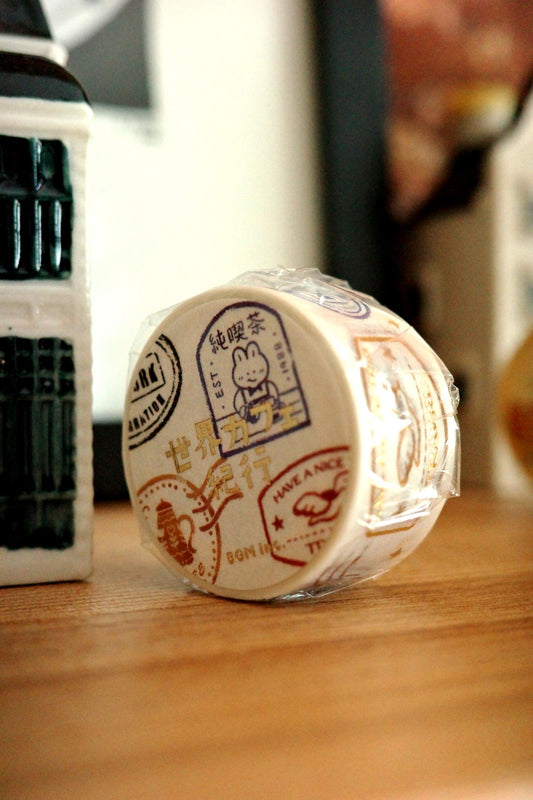 BGM Washi Tape ✦ World Cafe Travelogue