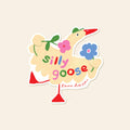 Silly Goose Sticker – Cute Goose Pun Vinyl Sticker