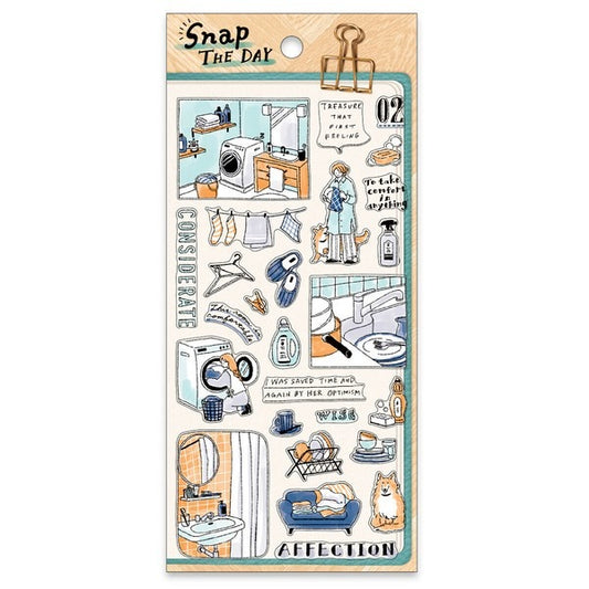 MIND WAVE Snap the Day Stickers – Everyday Life & Home Scenes