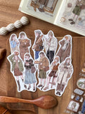 Cozy Room × Baking Girl Sticker Pack | Matte Journal Stickers