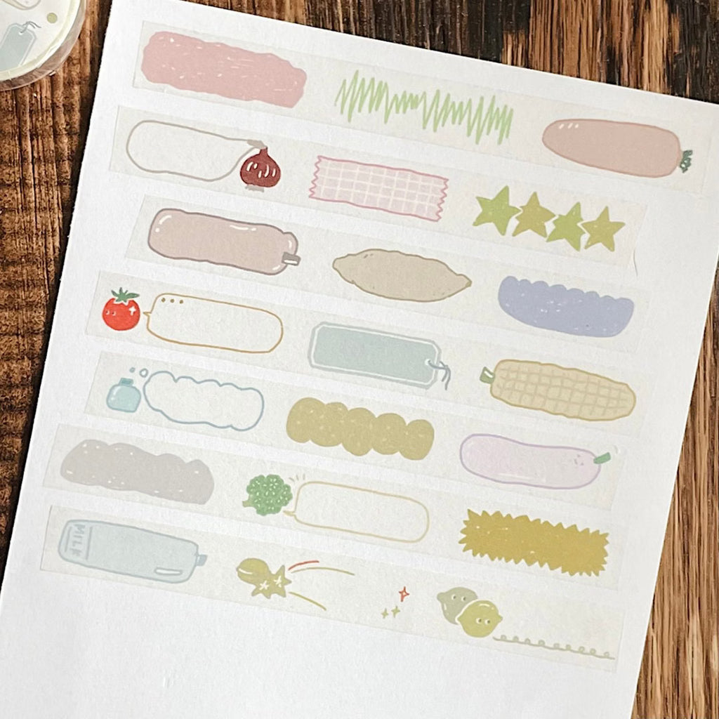 Bon Bon Stickers Little Labels Washi Tape – Writable 15mm × 10m