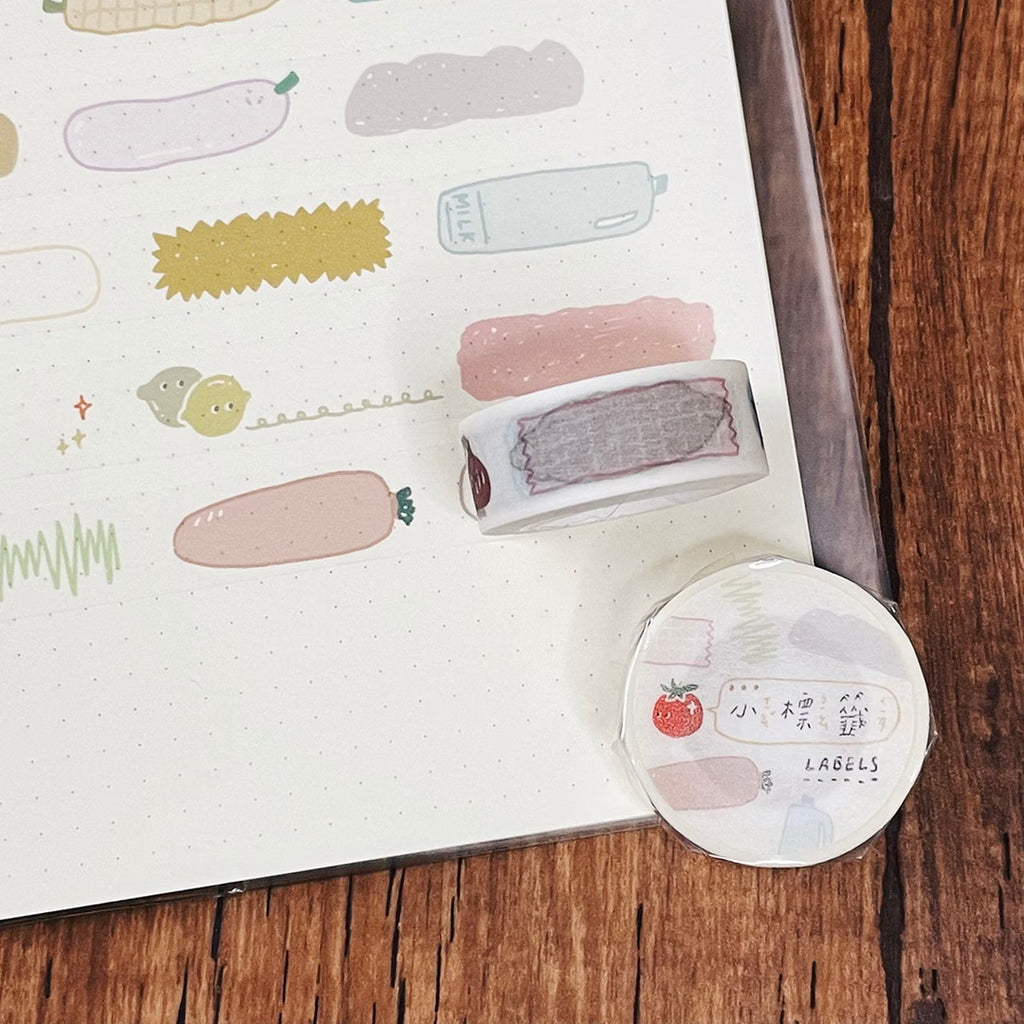 Bon Bon Stickers Little Labels Washi Tape – Writable 15mm × 10m