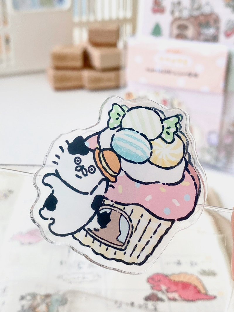 3 Little Cats Fairy Tale Adventure Acrylic Clip | 5x5cm Double-Sided