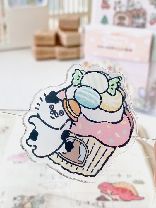 3 Little Cats Fairy Tale Adventure Acrylic Clip | 5x5cm Double-Sided