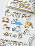 3 Little Cats Outdoor Sticker Pack | Hiking & Camping Cats Matte Stickers (2 Designs)