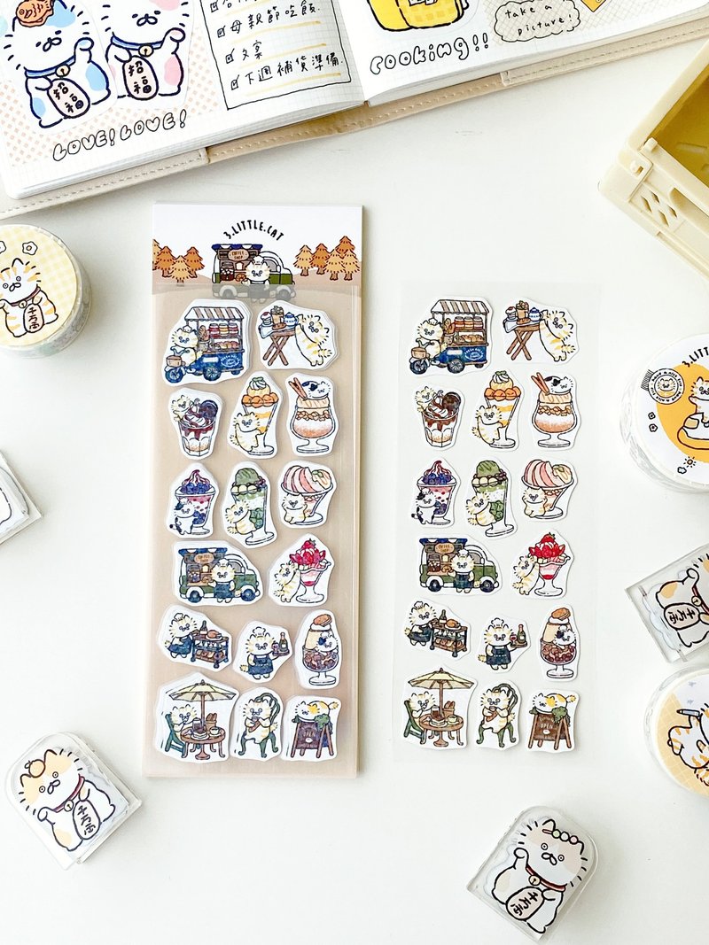 3 Little Cats Holographic Stickers | Planner & Journal Die-Cut Pack (3 Designs)