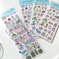 Yabee Happy Zoo Laser Sticker Sheet – Animal Cafe, Baby Blue