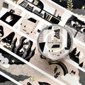 Sesame & Peanut Hide-and-Seek Cats Gold Foil Washi Tape – 3cm × 10M